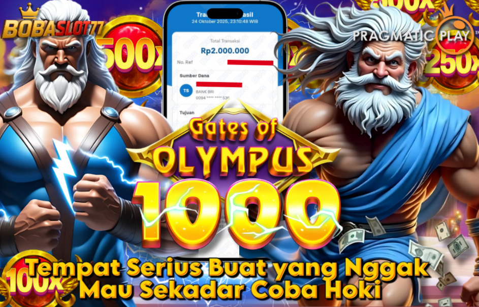 Selamat kepada user id : de********ri Wede Rp 2.000.000 di Game GATES OF OLYMPUS 1000 PRAGMATIC PLAY Cair Gk Sampe 1 Menit! Menang Mudah di Bobaslot77
